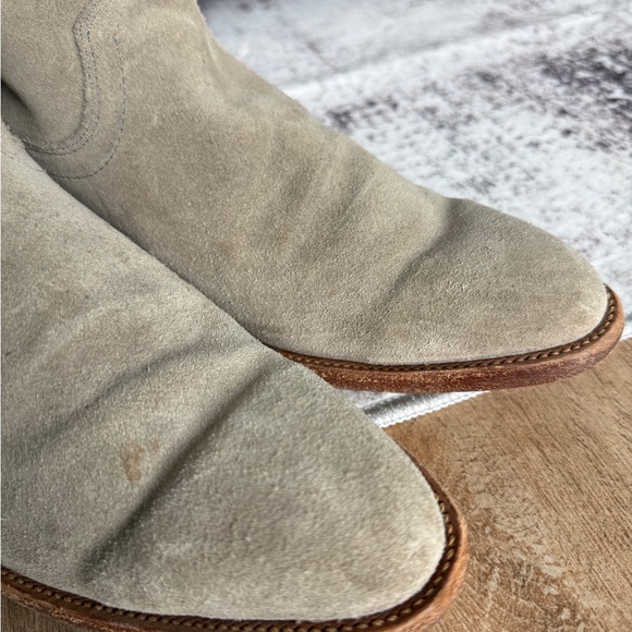 Tecovas Lucy Women's Grey Suede Ankle Boots 9.5 - Picture 8 of 11